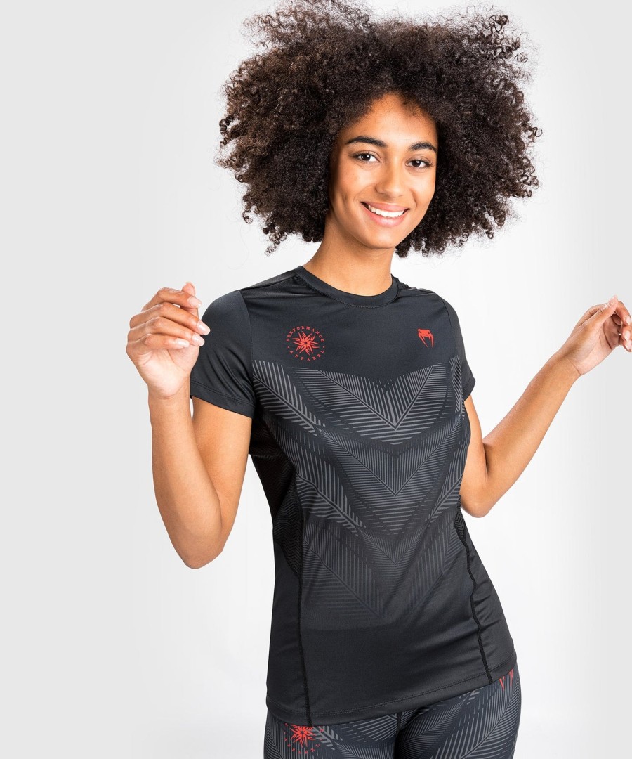 venum phantom dry tech tシャツ - レディース - ブラックレッド