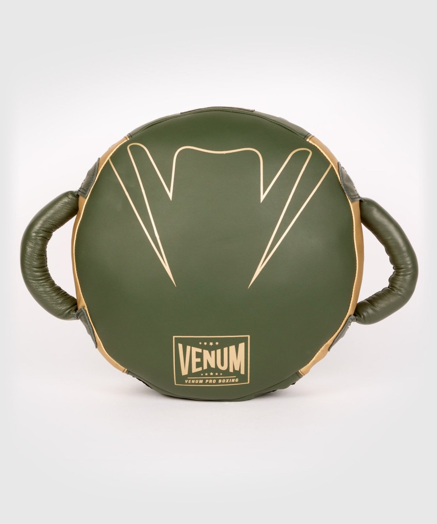venum pro ボクシング ラウンドパンチシールド - カーキゴールド
