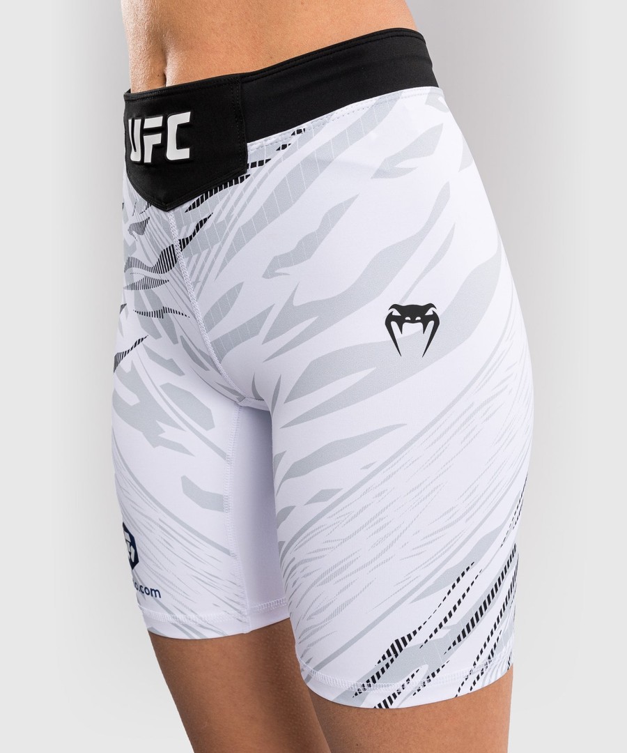 ufc fusion by venum オーセンティック ファイトナイト レディース vale tudo ショートパンツ - ロングフィット - ホワイト