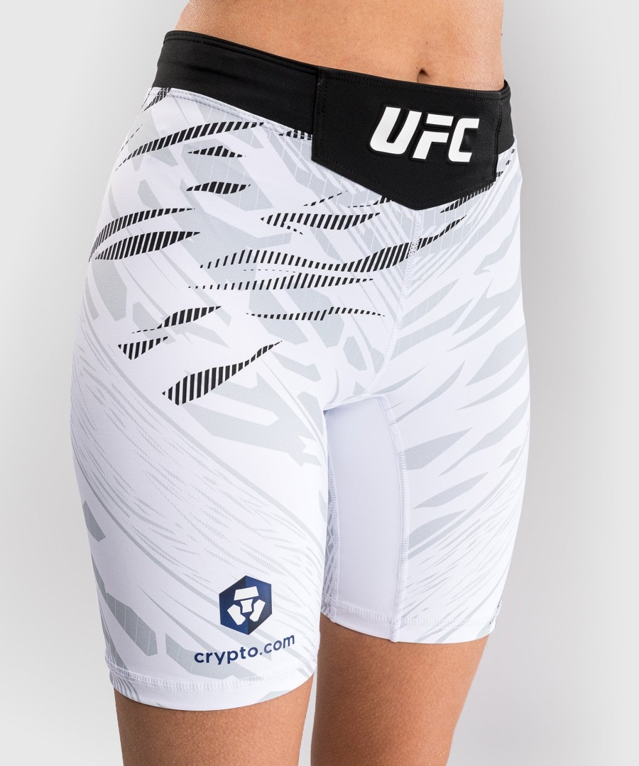 ufc fusion by venum オーセンティック ファイトナイト レディース vale tudo ショートパンツ - ロングフィット - ホワイト