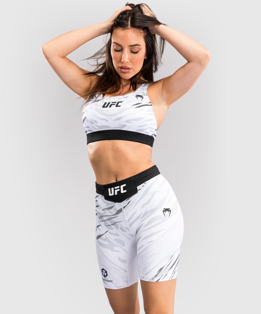 ufc fusion by venum オーセンティック ファイトナイト レディース vale tudo ショートパンツ - ロングフィット - ホワイト