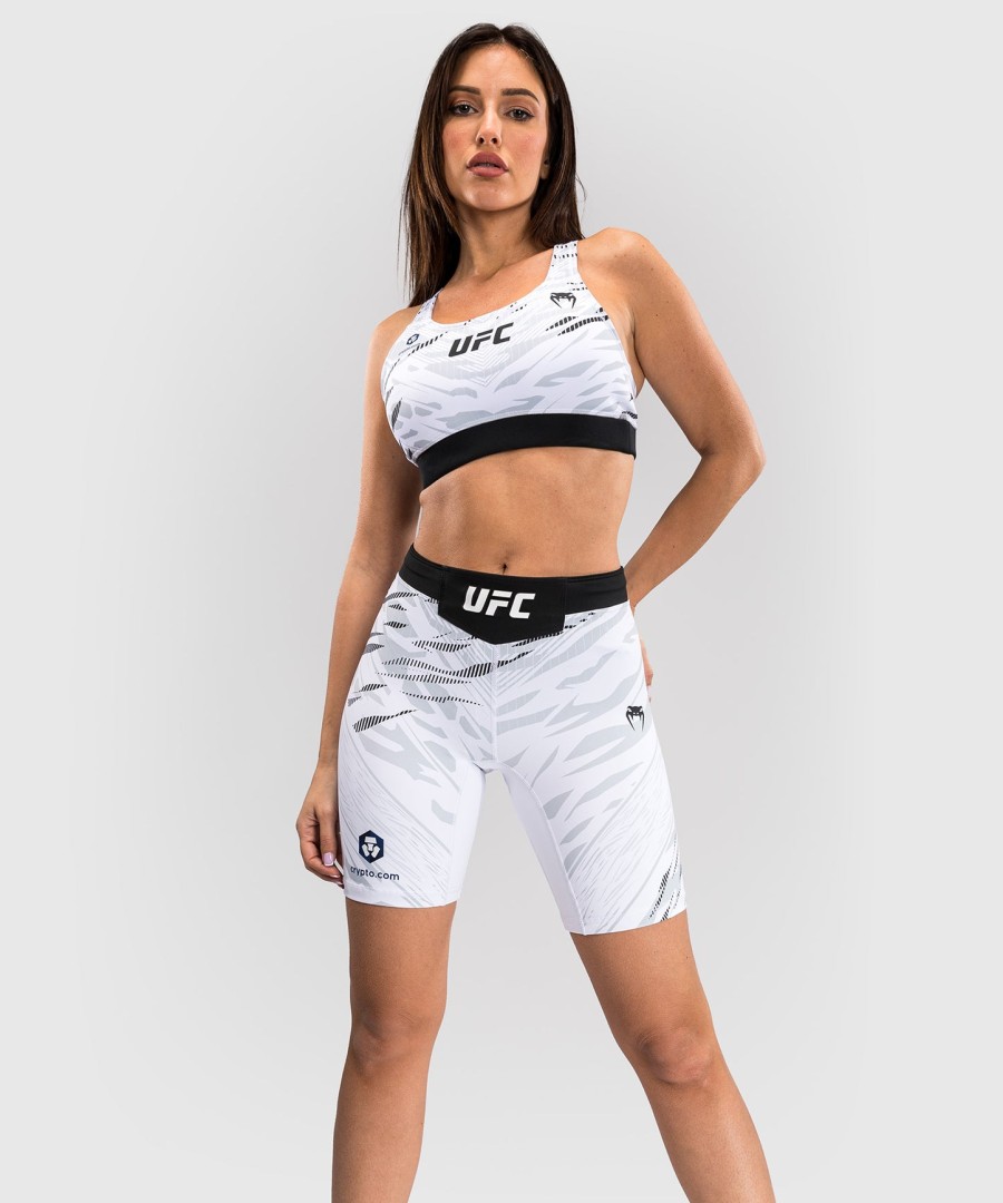 ufc fusion by venum オーセンティック ファイトナイト レディース vale tudo ショートパンツ - ロングフィット - ホワイト