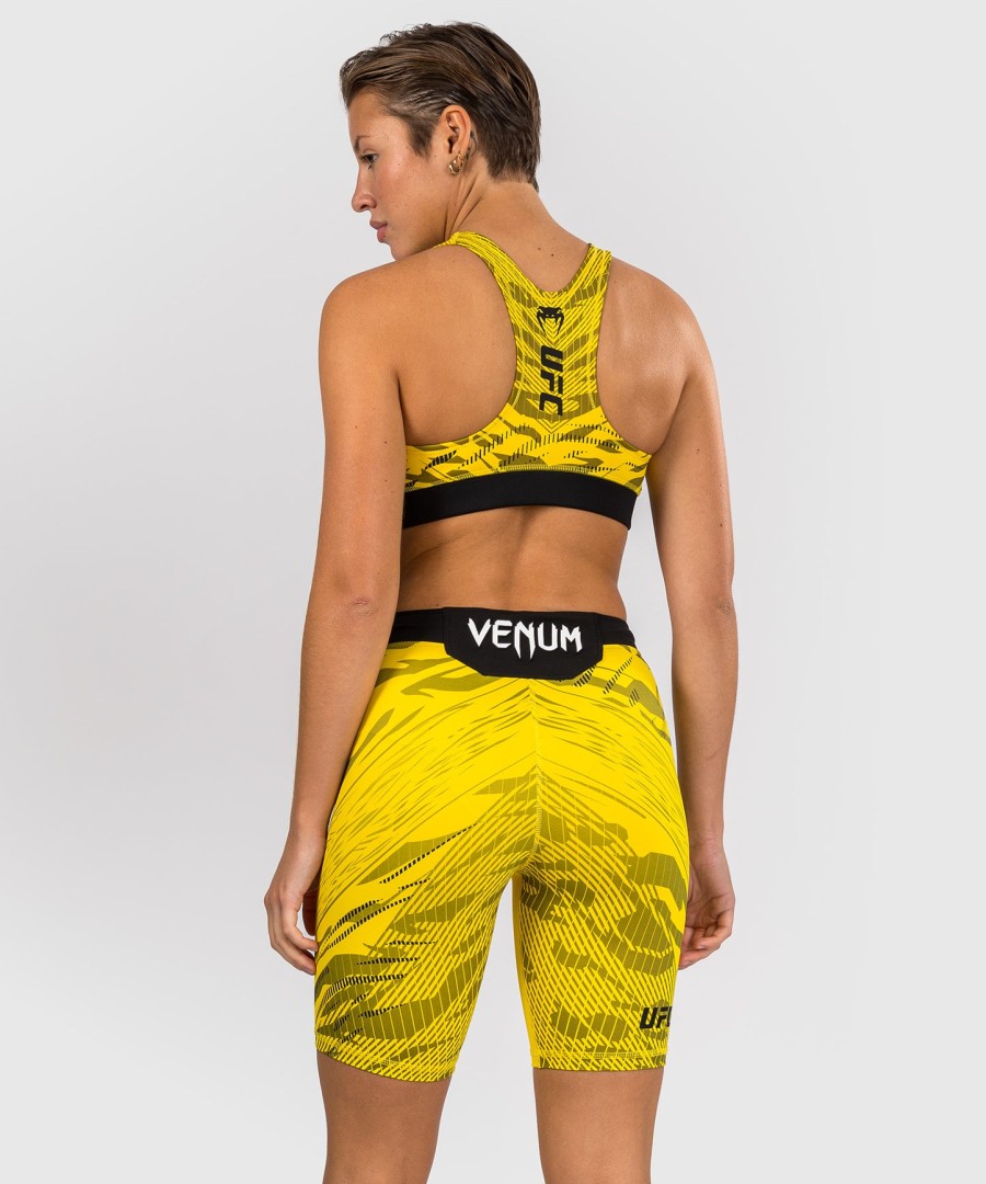 ufc fusion by venum オーセンティック ファイトナイト レディース vale tudo ショートパンツ - ロングフィット - イエロー