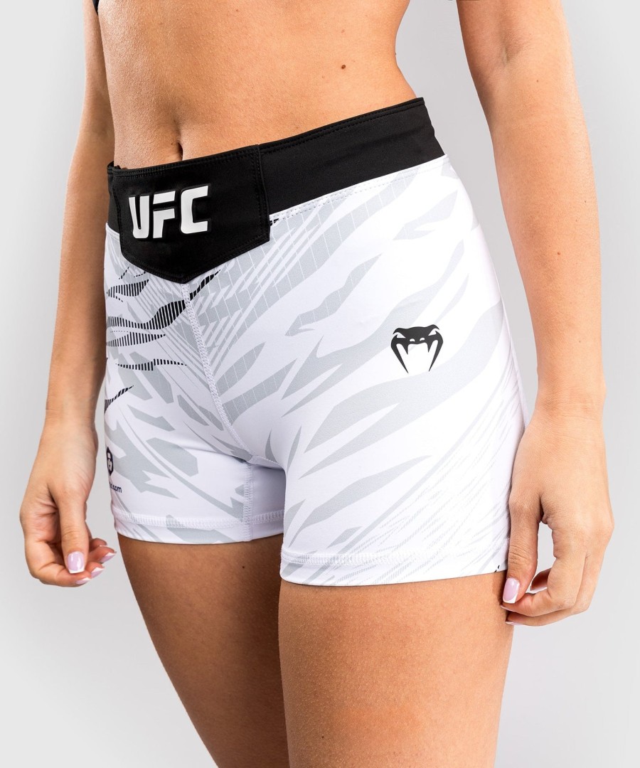ufc fusion by venum オーセンティック ファイトナイト レディース vale tudo ショートパンツ - ショートフィット - ホワイト