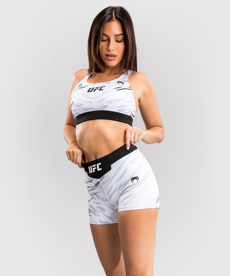 ufc fusion by venum オーセンティック ファイトナイト レディース vale tudo ショートパンツ - ショートフィット - ホワイト
