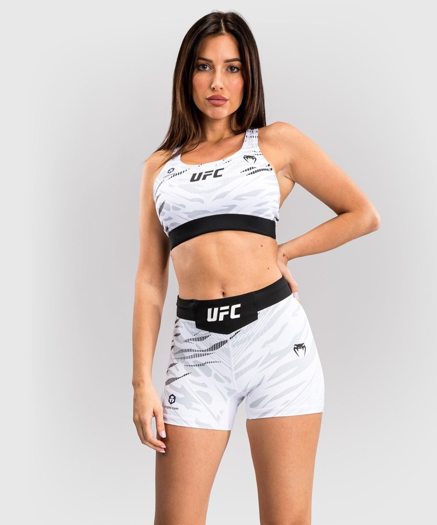 ufc fusion by venum オーセンティック ファイトナイト レディース vale tudo ショートパンツ - ショートフィット - ホワイト