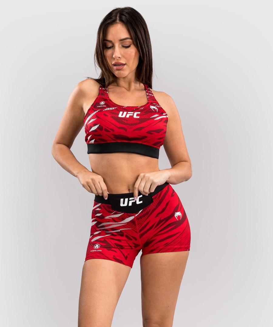 ufc fusion by venum オーセンティック ファイトナイト レディース vale tudo ショートパンツ - ショートフィット - レッド