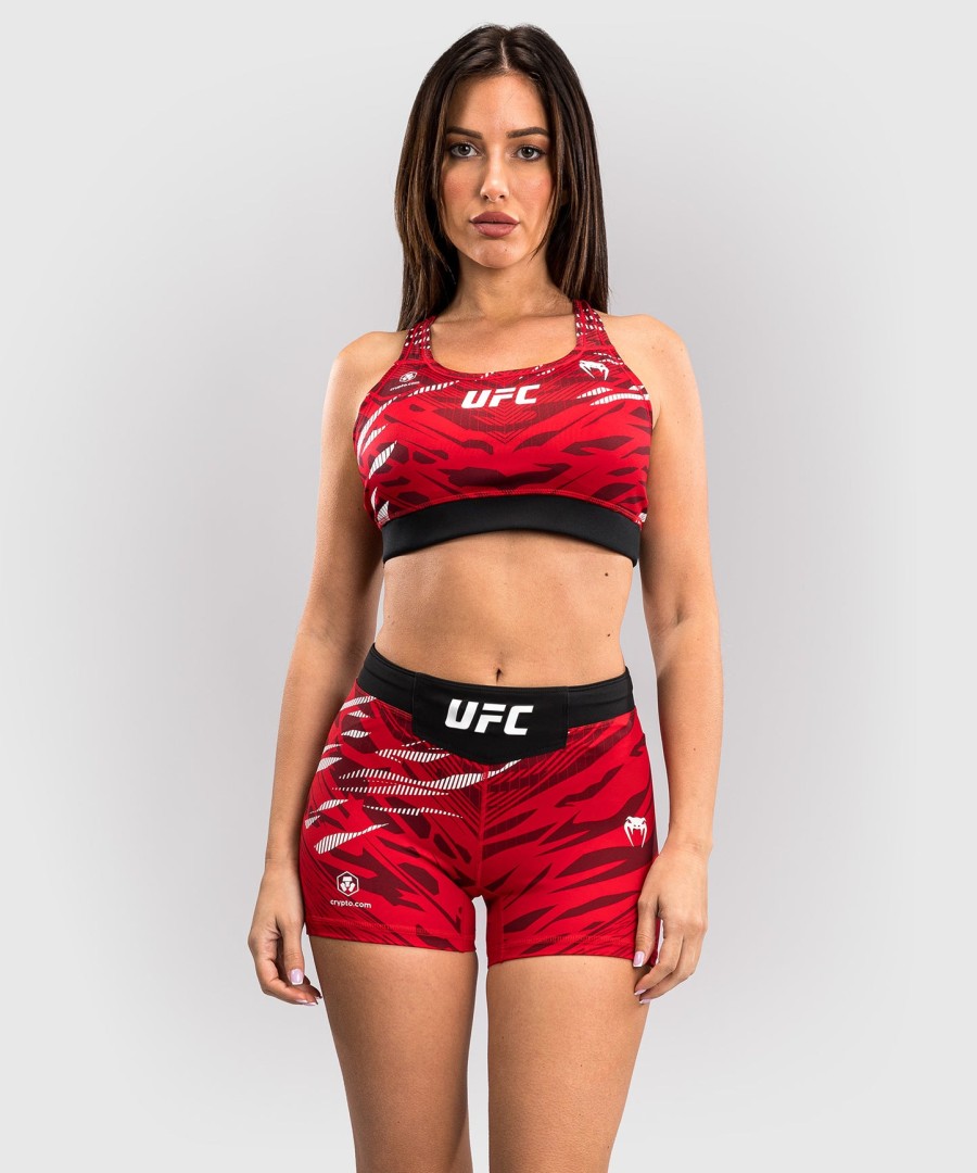 ufc fusion by venum オーセンティック ファイトナイト レディース vale tudo ショートパンツ - ショートフィット - レッド