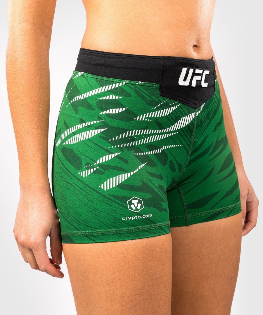 ufc fusion by venum オーセンティック ファイトナイト レディース vale tudo ショートパンツ - ショートフィット - グリーン