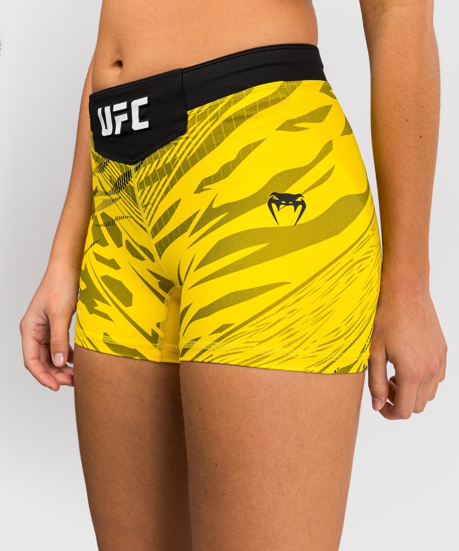 ufc fusion by venum オーセンティック ファイトナイト レディース vale tudo ショートパンツ - ショートフィット - イエロー