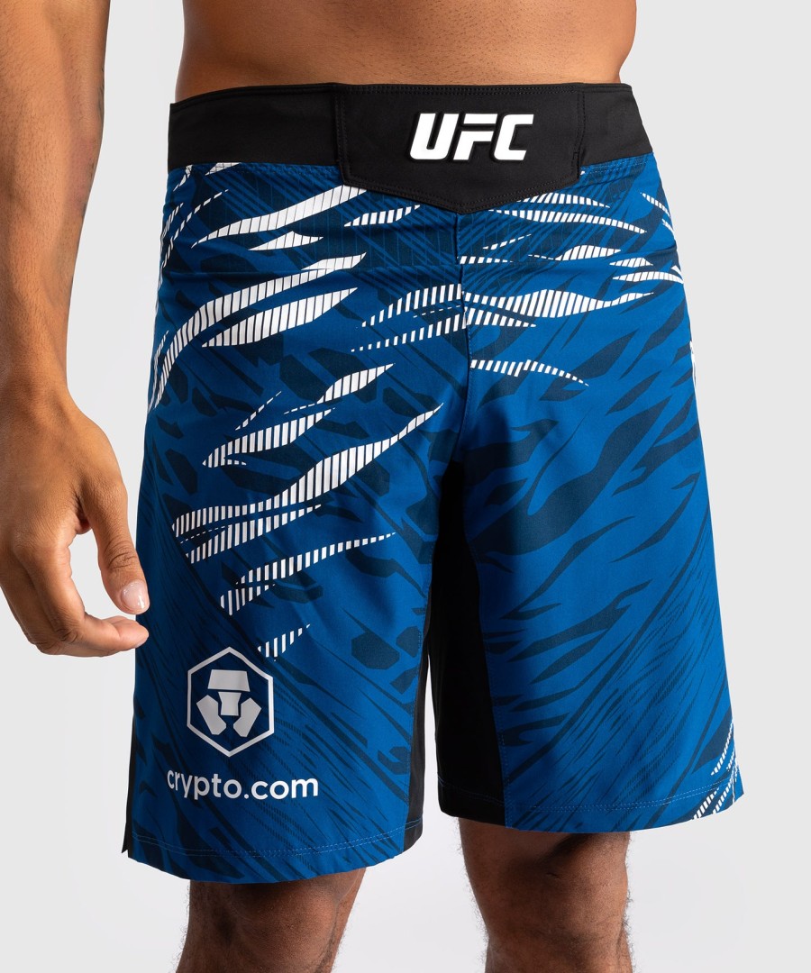 ufc fusion by venum オーセンティック ファイトナイト メンズ ファイトショーツ - ロングフィット - ブルー