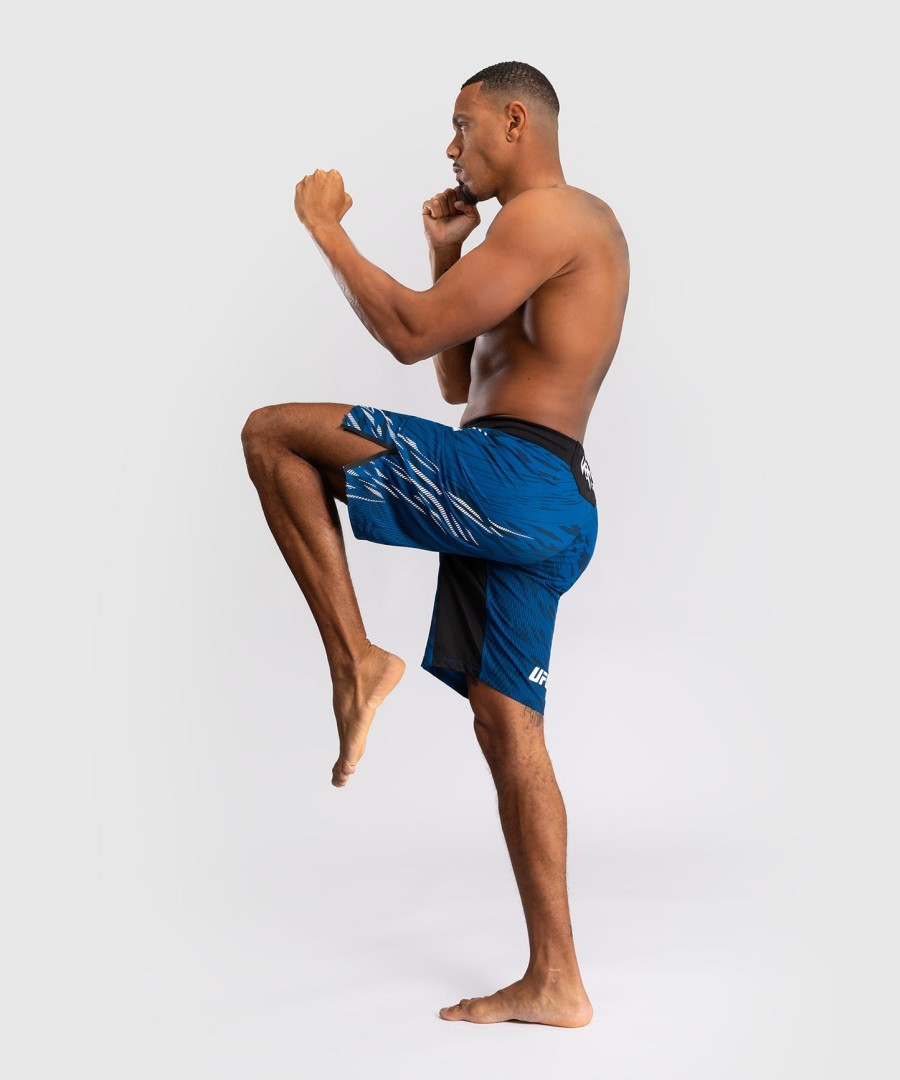 ufc fusion by venum オーセンティック ファイトナイト メンズ ファイトショーツ - ロングフィット - ブルー
