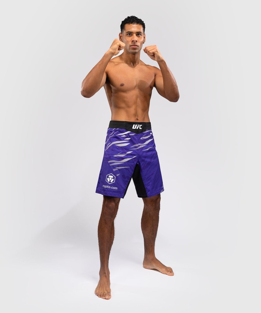 ufc fusion by venum オーセンティック ファイトナイト メンズ ファイトショーツ - ロングフィット - パープル