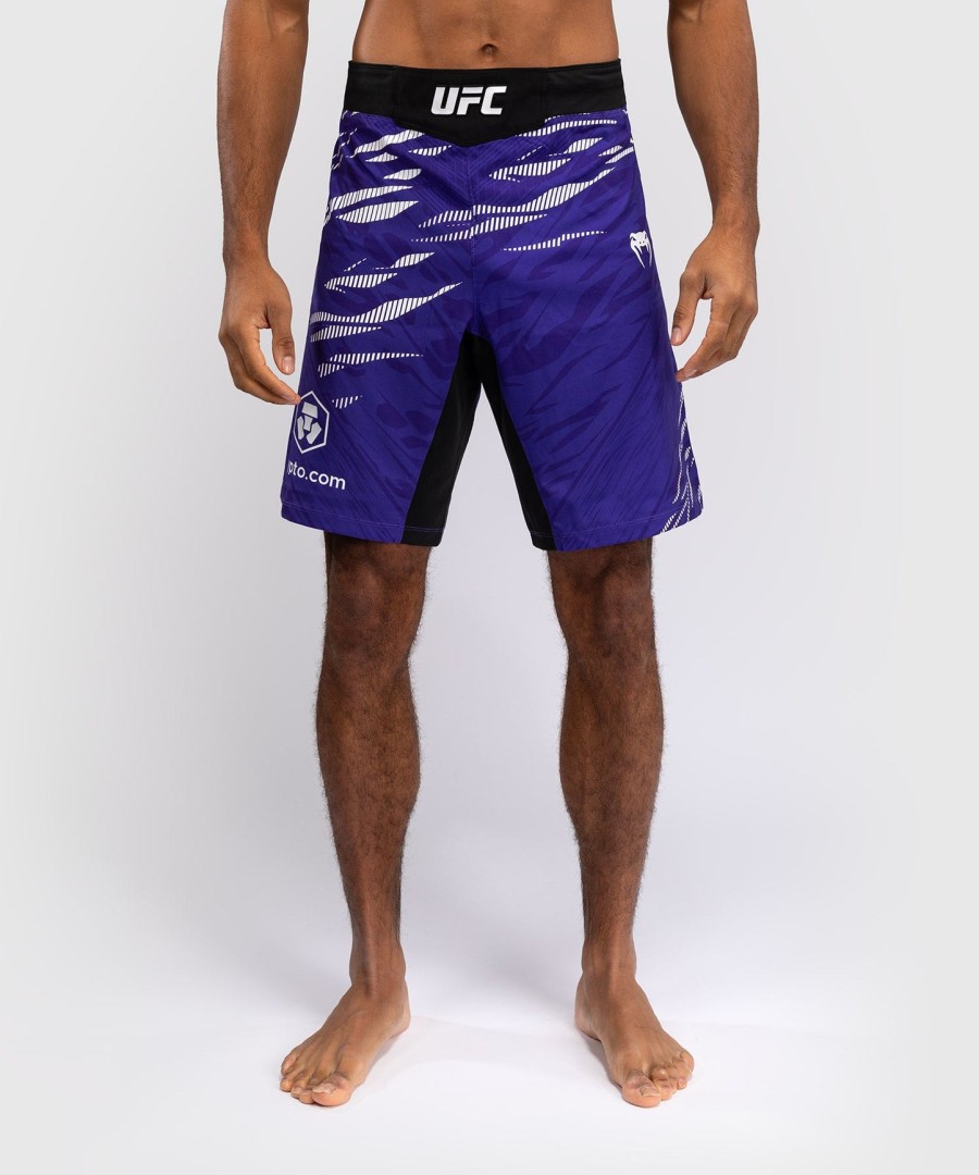 ufc fusion by venum オーセンティック ファイトナイト メンズ ファイトショーツ - ロングフィット - パープル