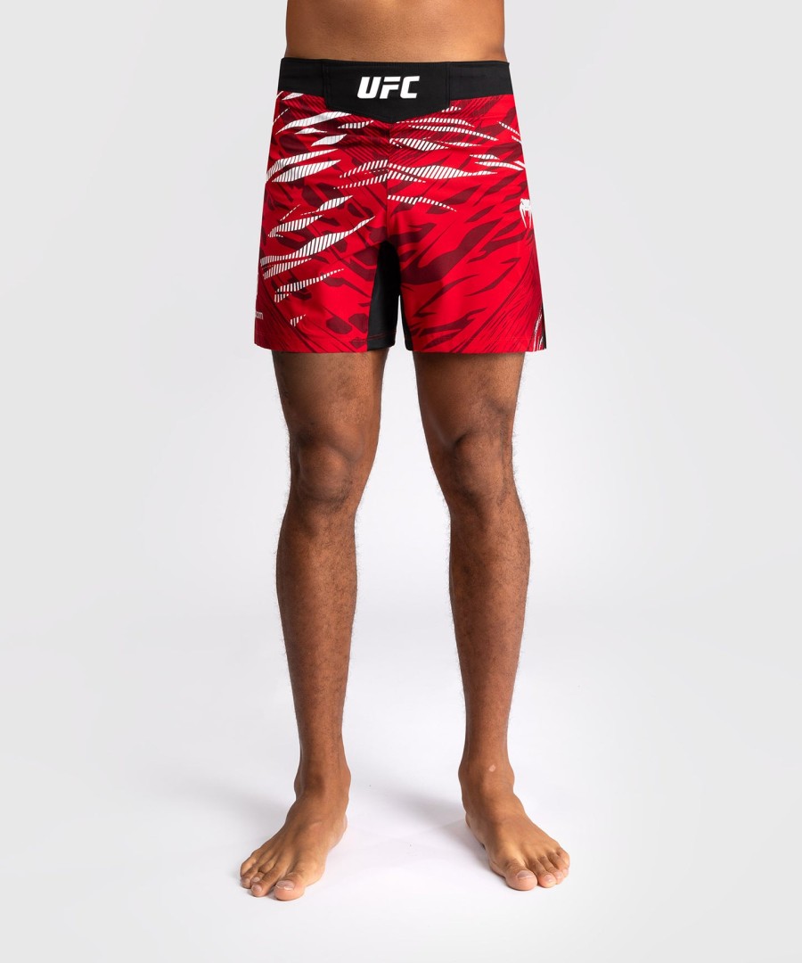 ufc fusion by venum オーセンティック ファイトナイト メンズ ファイトショーツ - ショートフィット - レッド