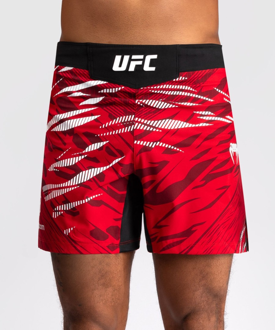 ufc fusion by venum オーセンティック ファイトナイト メンズ ファイトショーツ - ショートフィット - レッド