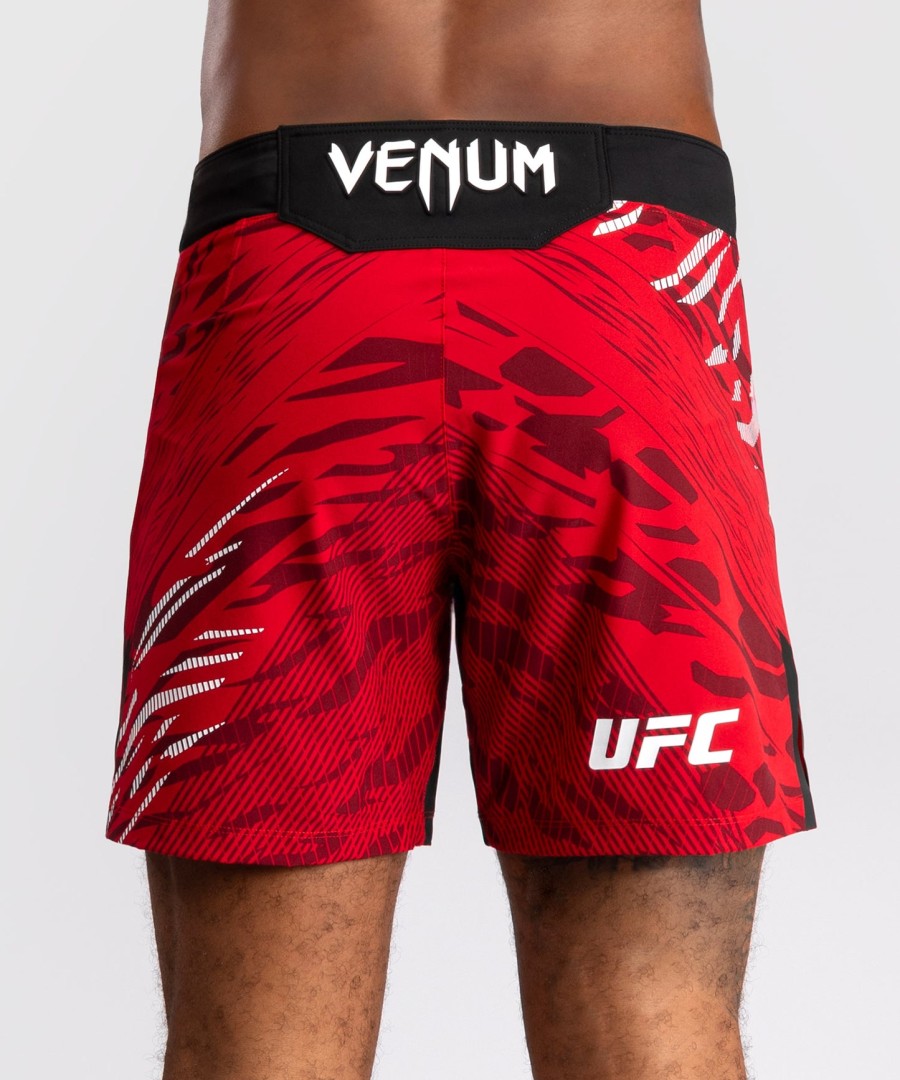 ufc fusion by venum オーセンティック ファイトナイト メンズ ファイトショーツ - ショートフィット - レッド