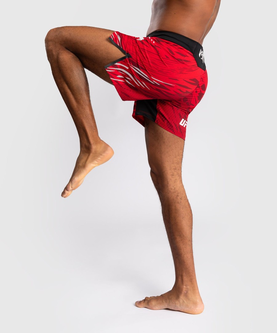 ufc fusion by venum オーセンティック ファイトナイト メンズ ファイトショーツ - ショートフィット - レッド