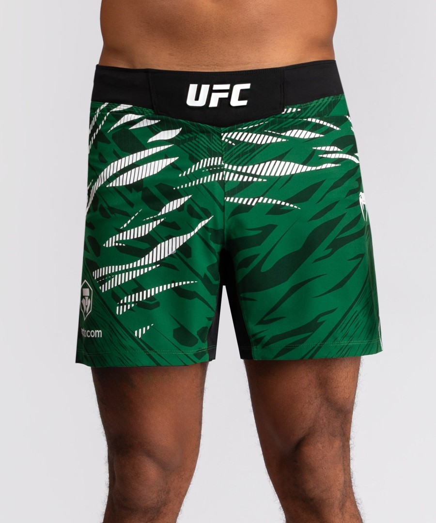 ufc fusion by venum オーセンティック ファイトナイト メンズ ファイトショーツ - ショートフィット - グリーン