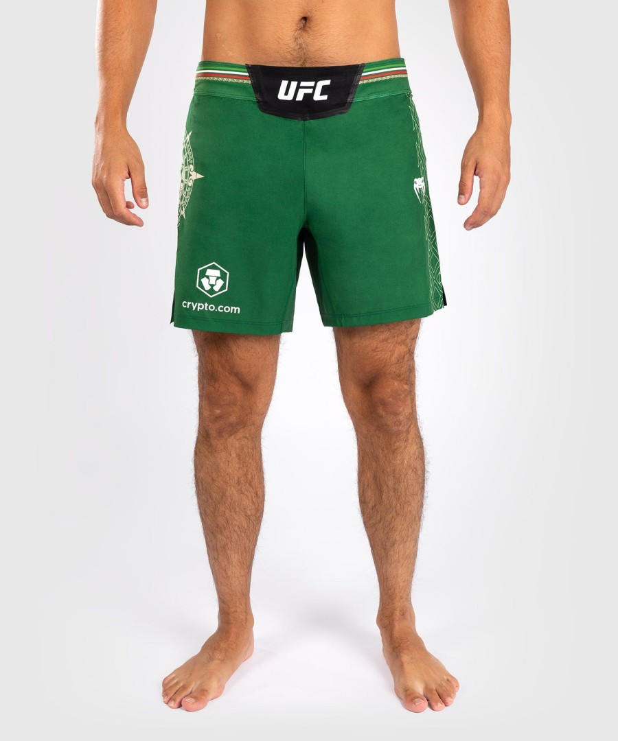 noche ufc by venum authentic fight night メンズ ファイトショーツ - ショートフィット - グリーン