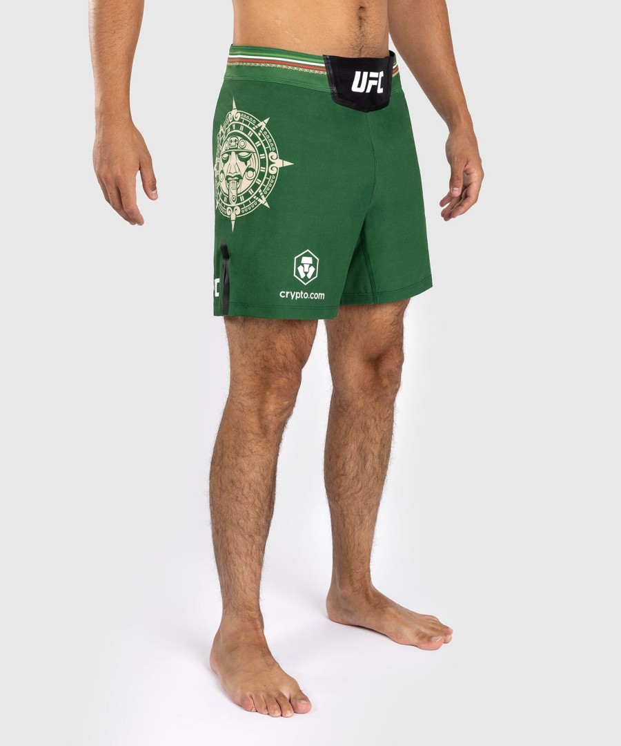 noche ufc by venum authentic fight night メンズ ファイトショーツ - ショートフィット - グリーン