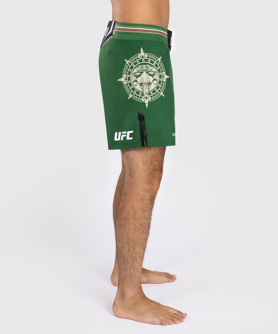 noche ufc by venum authentic fight night メンズ ファイトショーツ - ショートフィット - グリーン