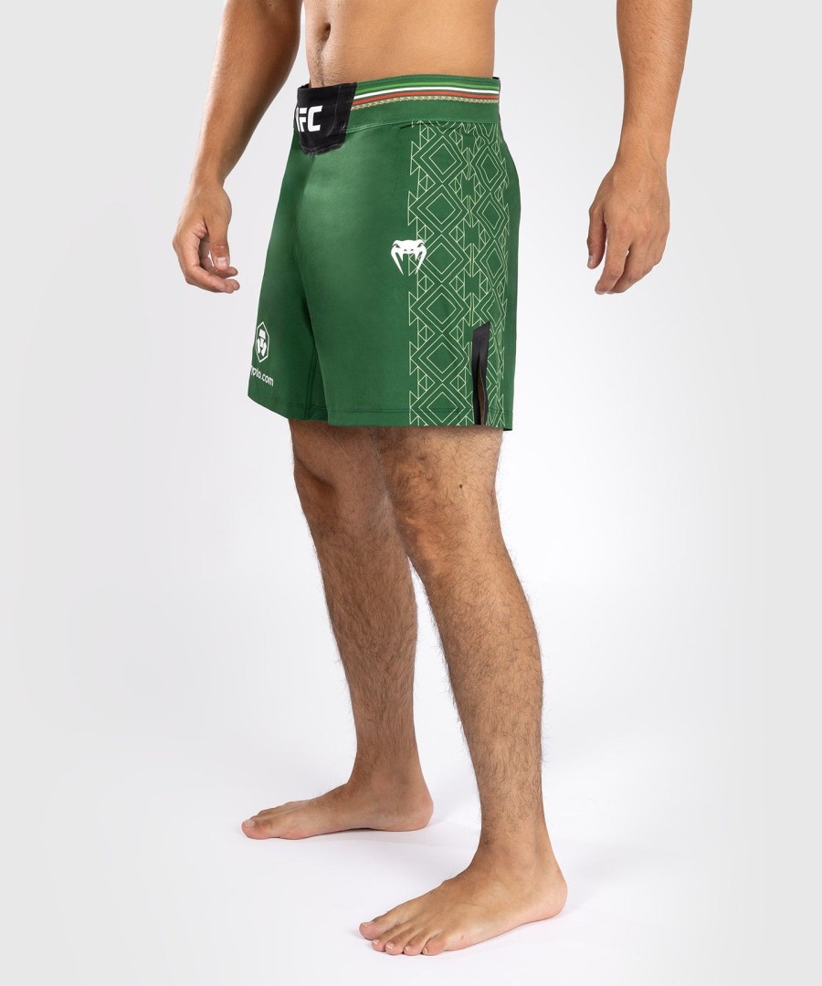 noche ufc by venum authentic fight night メンズ ファイトショーツ - ショートフィット - グリーン