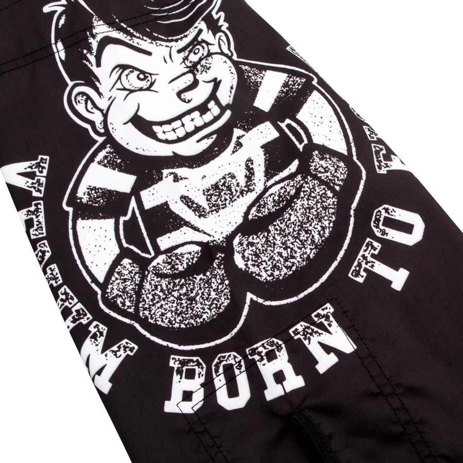 venum born to fight キッズ ファイトショーツ - ブラックホワイト