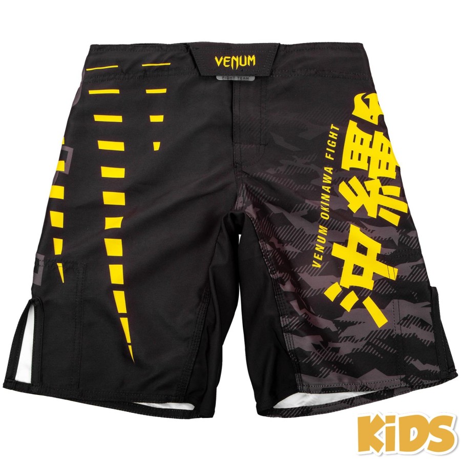 venum 沖縄 2.0 キッズ ファイトショーツ - ブラックイエロー - 限定
