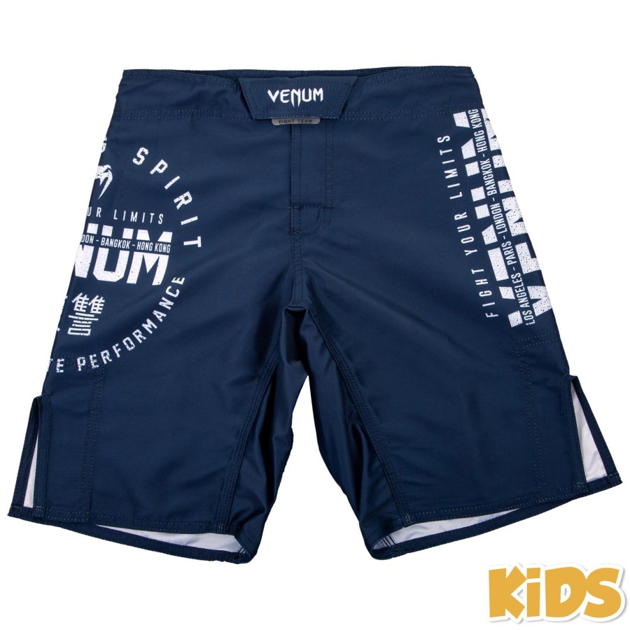 venum signature キッズ ファイトショーツ - ネイビーブルー