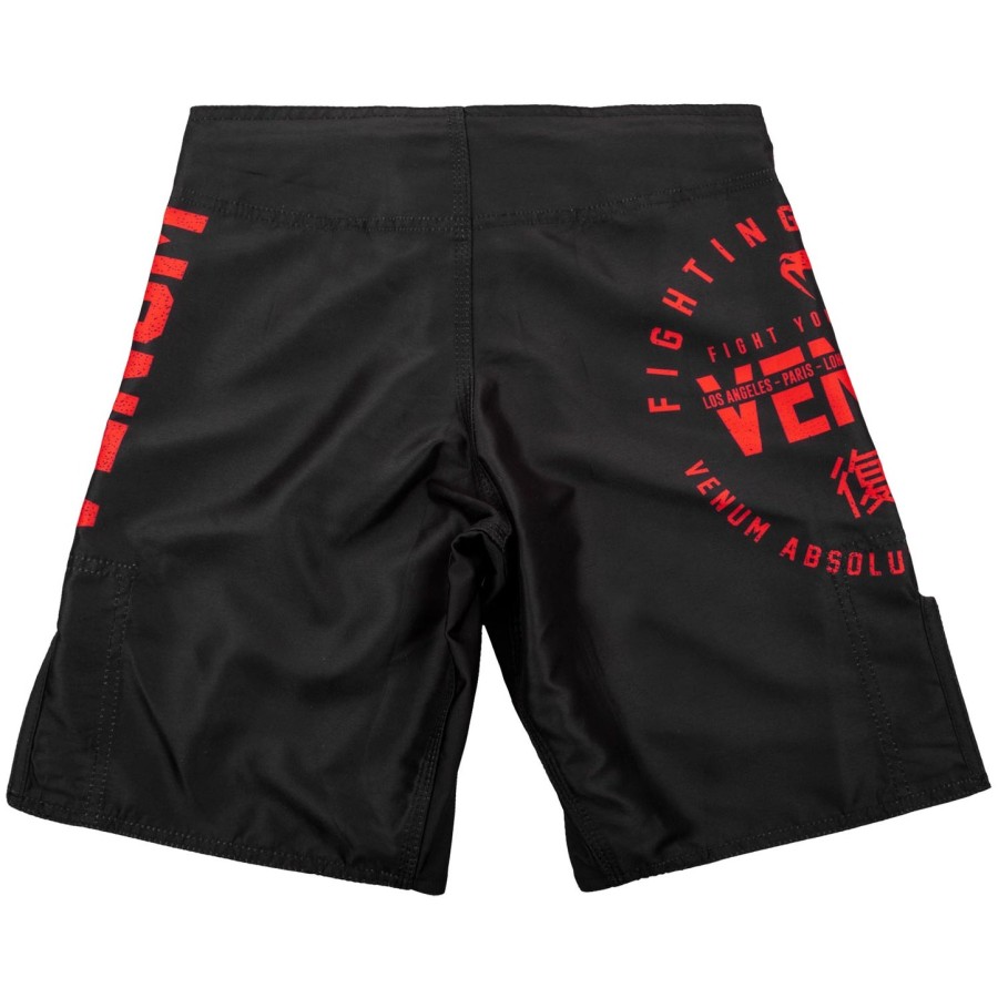 venum signature キッズ ファイトショーツ - ブラックレッド