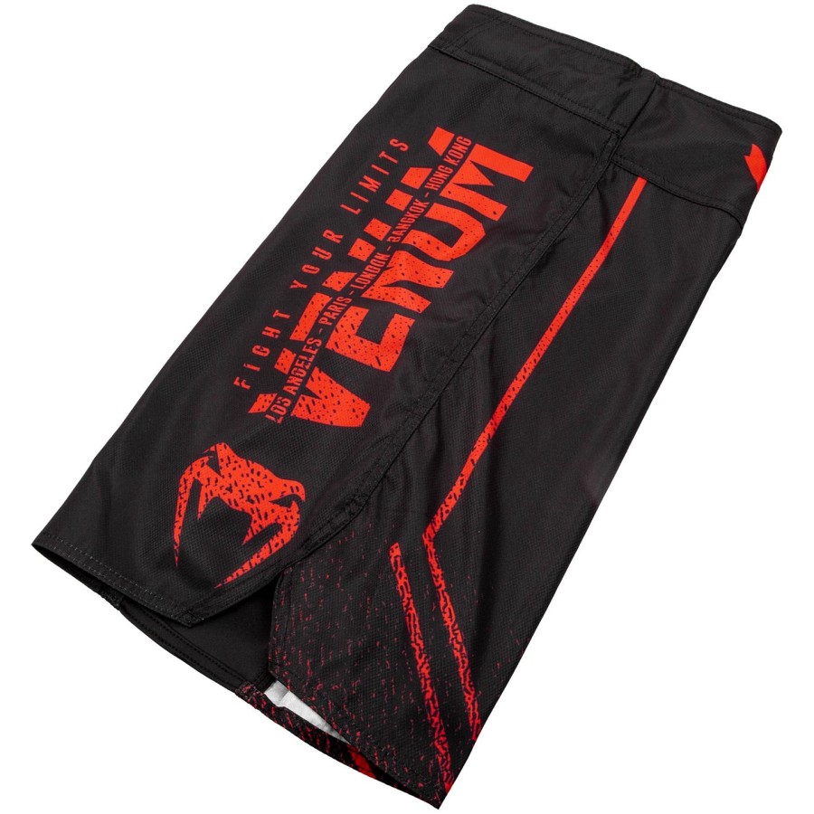 venum signature キッズ ファイトショーツ - ブラックレッド