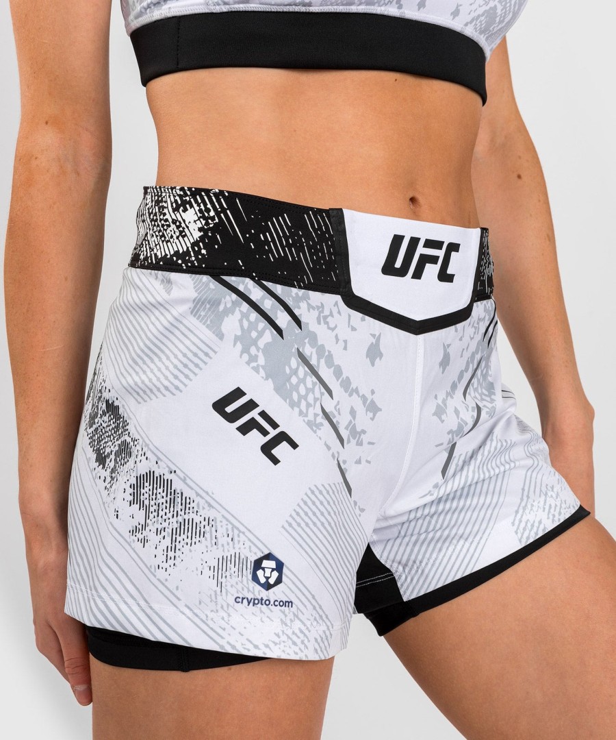 ufc adrenaline by venum オーセンティック ファイトナイト ウィメンズ ファイトショーツ - ホワイト