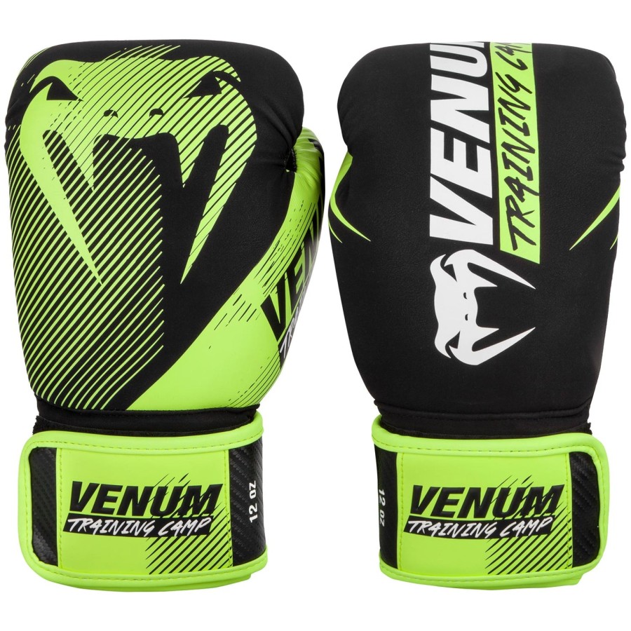 venum トレーニングキャンプ 2.0 ボクシンググローブ - ブラックネオイエロー