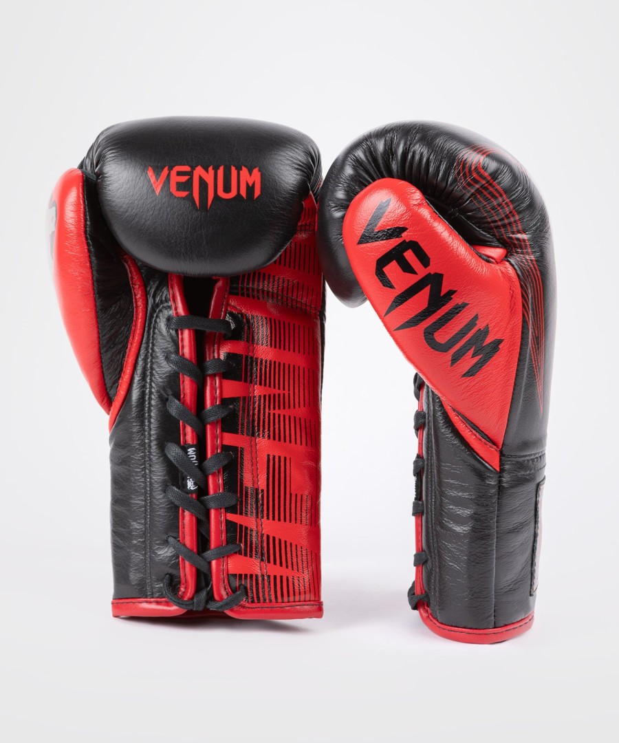 rws x venum オフィシャルボクシンググローブ(レース付き) - ブラック