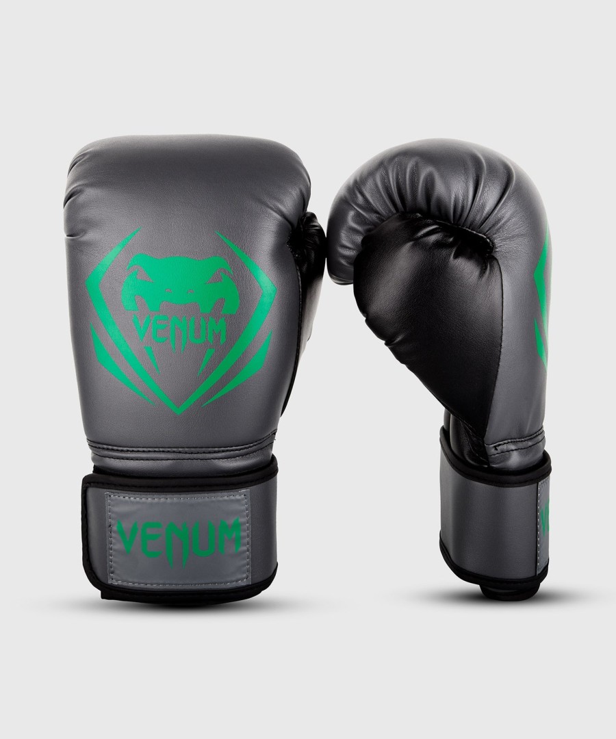 venum contender ボクシンググローブ - グレーグリーンブラック