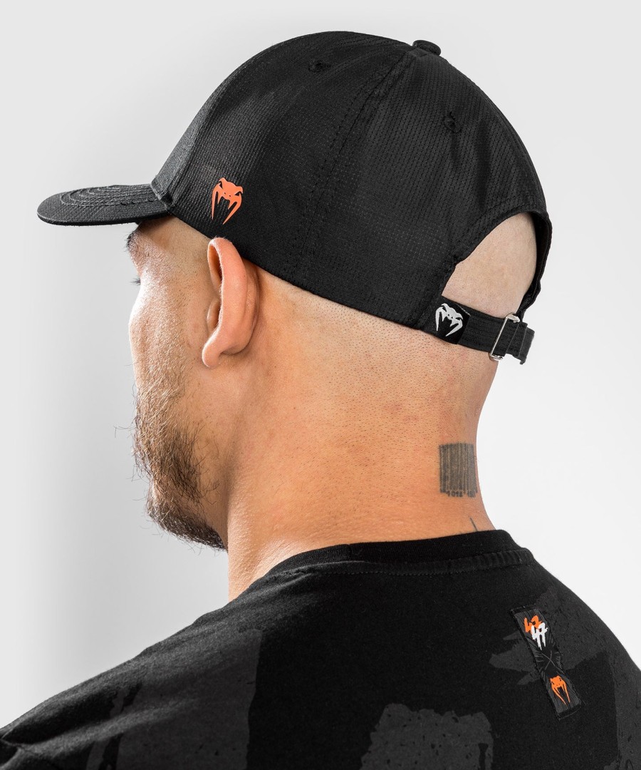 venum s47 キャップ - ブラックオレンジ