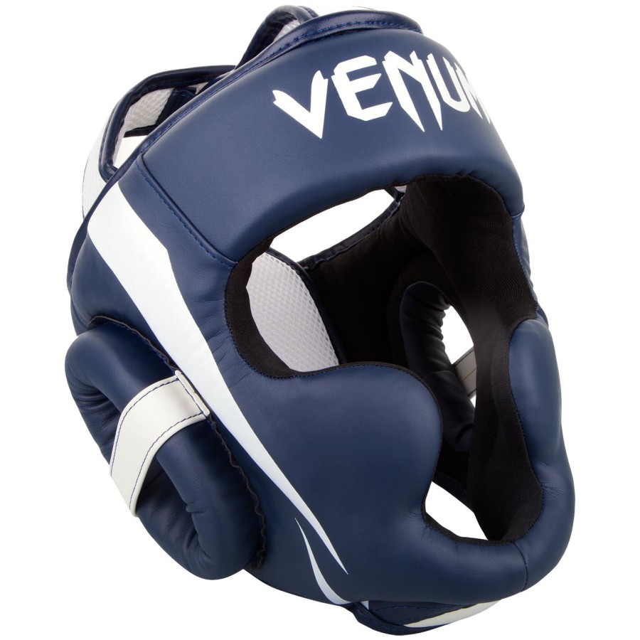 venum elite ヘッドギア - ホワイトネイビーブルー