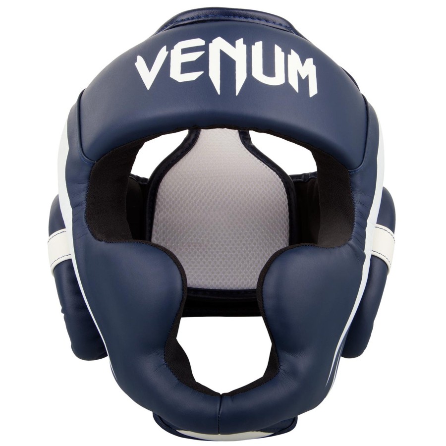venum elite ヘッドギア - ホワイトネイビーブルー