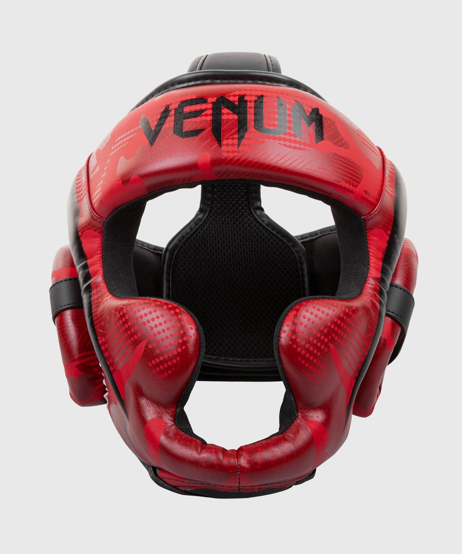venum elite ボクシング ヘッドギア - レッド カモ