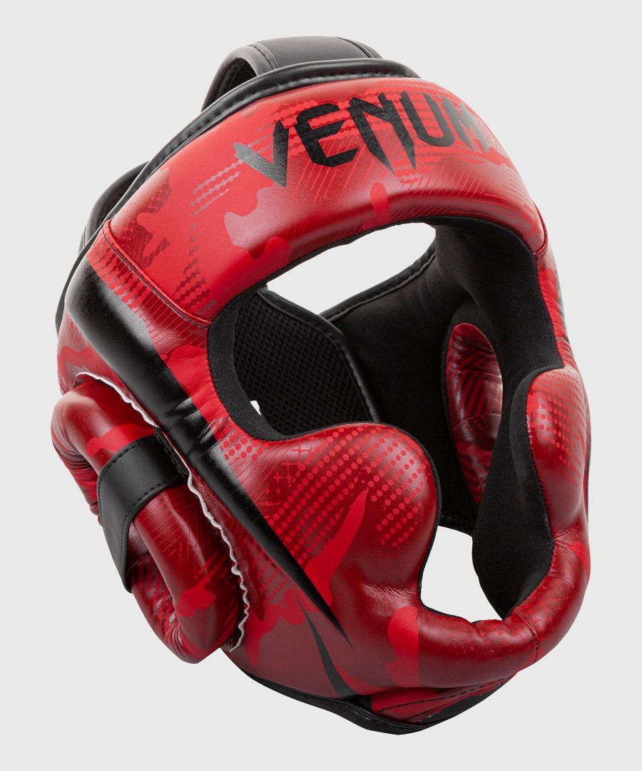 venum elite ボクシング ヘッドギア - レッド カモ