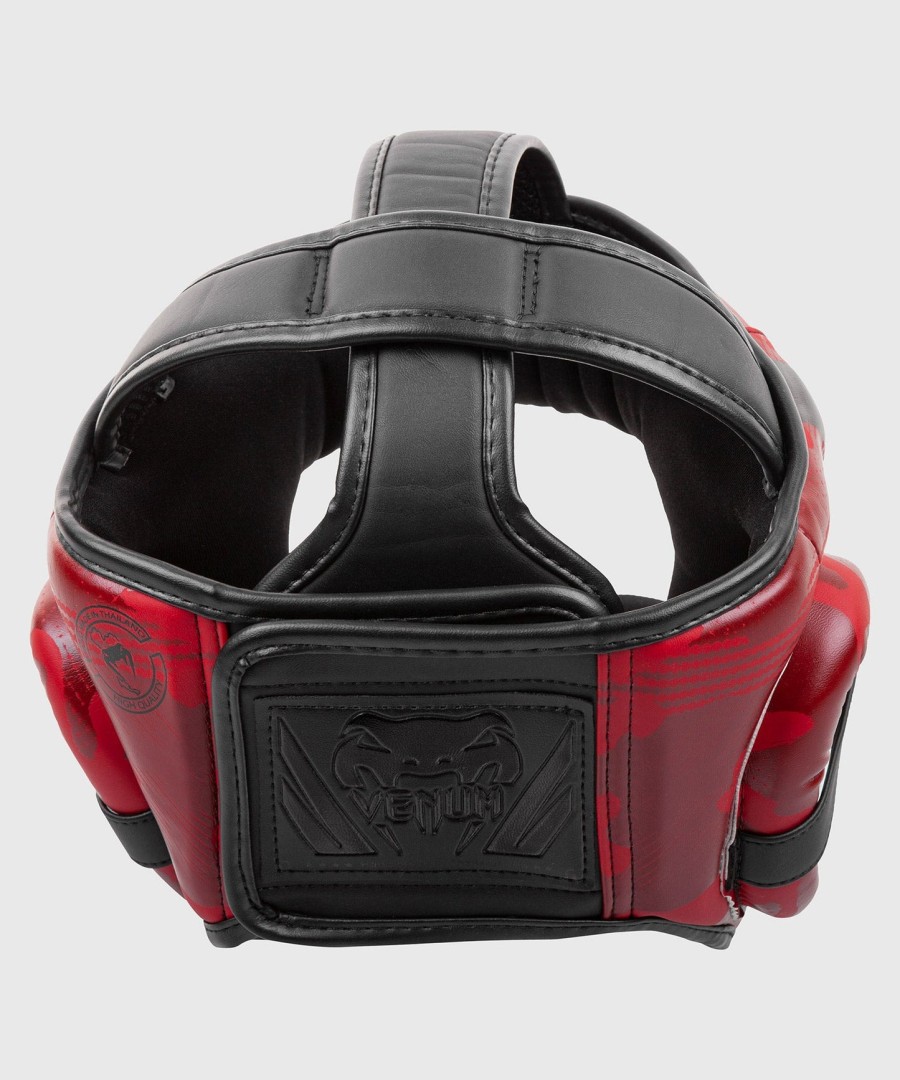venum elite ボクシング ヘッドギア - レッド カモ