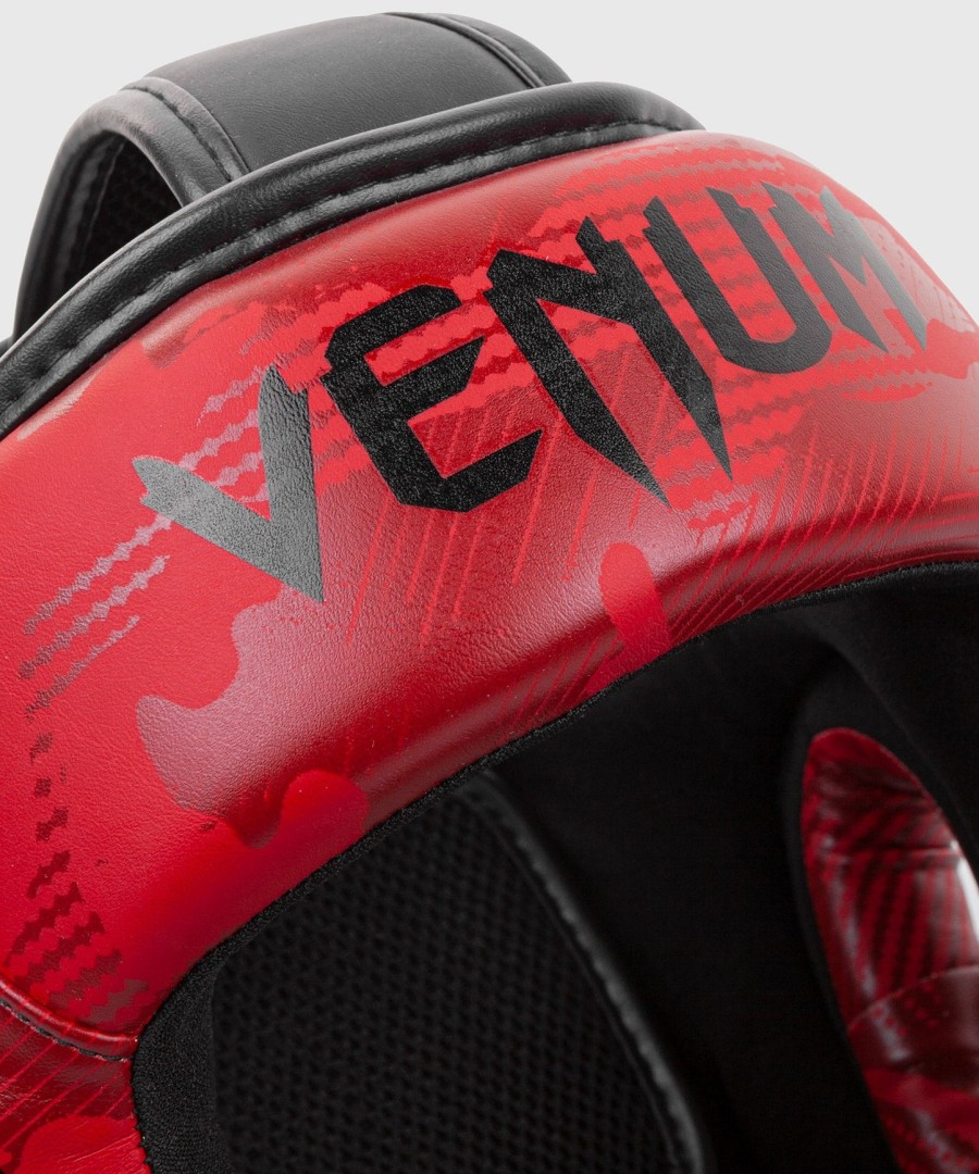 venum elite ボクシング ヘッドギア - レッド カモ