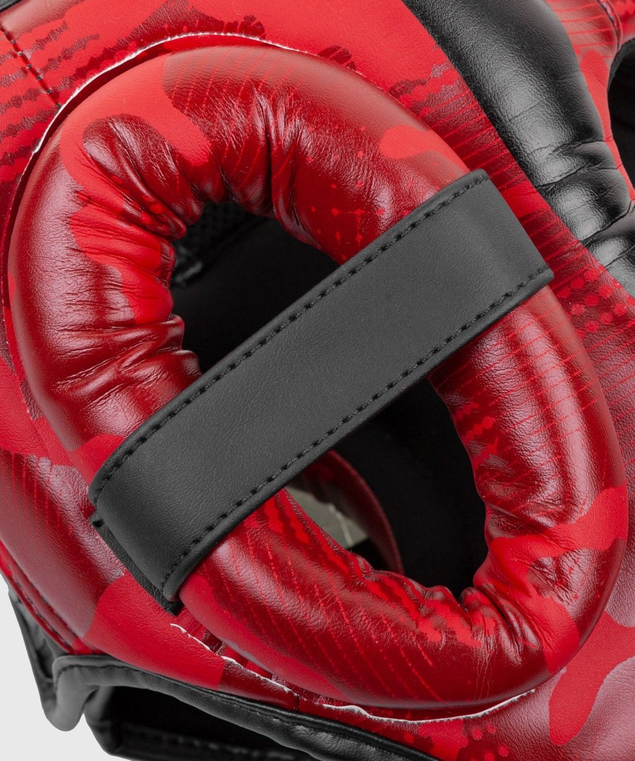 venum elite ボクシング ヘッドギア - レッド カモ