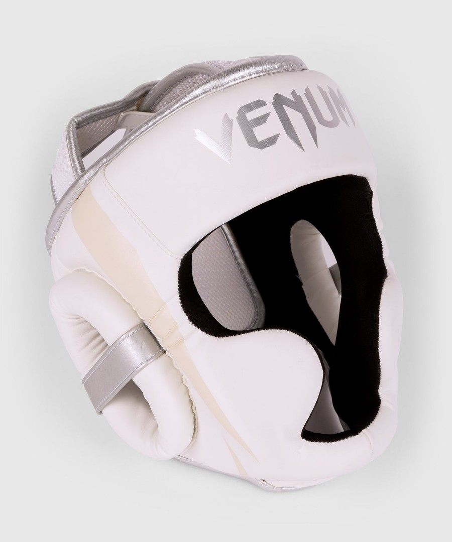 venum elite ヘッドギア - ホワイトシルバーピンク