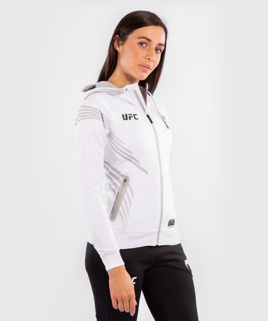 ufc venum オーセンティック ファイトナイト ウィメンズ ウォークアウト パーカー - ホワイト