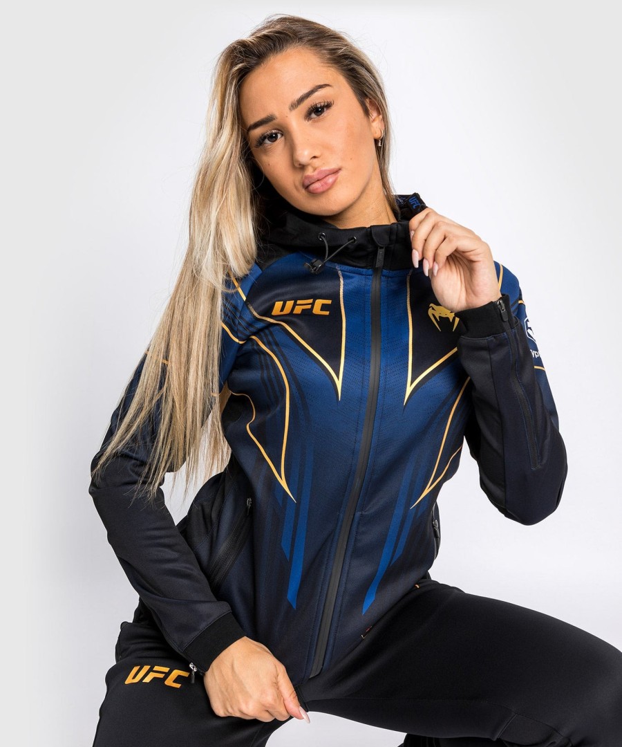 ufc オーセンティック ファイトナイト 2.0 キット by venum レディース ウォークアウト パーカー - ミッドナイトエディション - champion