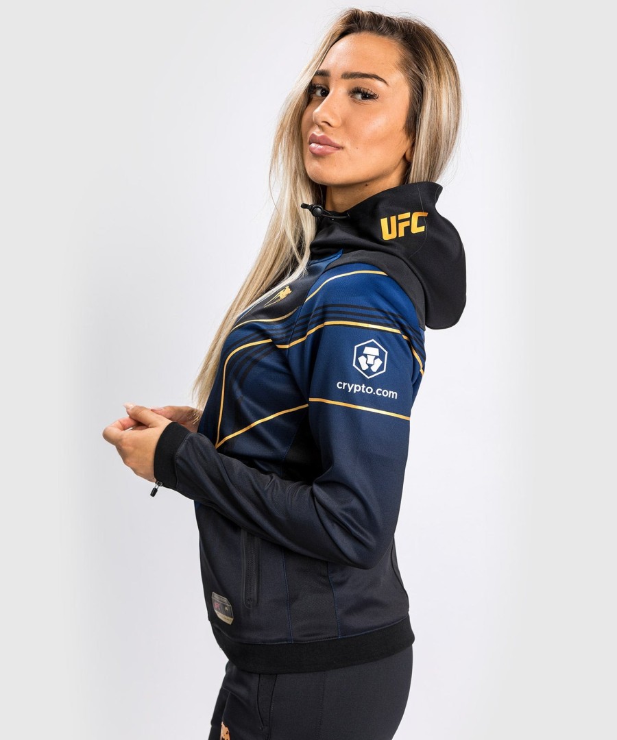 ufc オーセンティック ファイトナイト 2.0 キット by venum レディース ウォークアウト パーカー - ミッドナイトエディション - champion