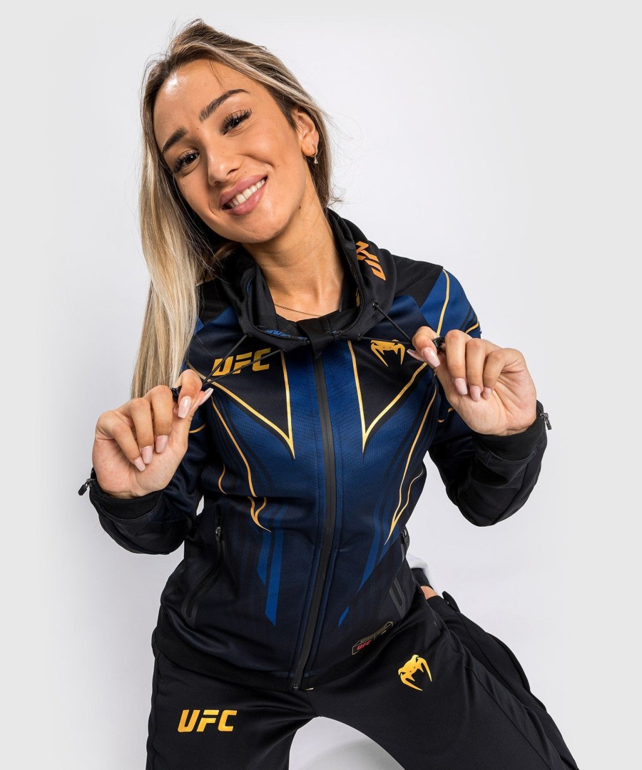 ufc オーセンティック ファイトナイト 2.0 キット by venum レディース ウォークアウト パーカー - ミッドナイトエディション - champion