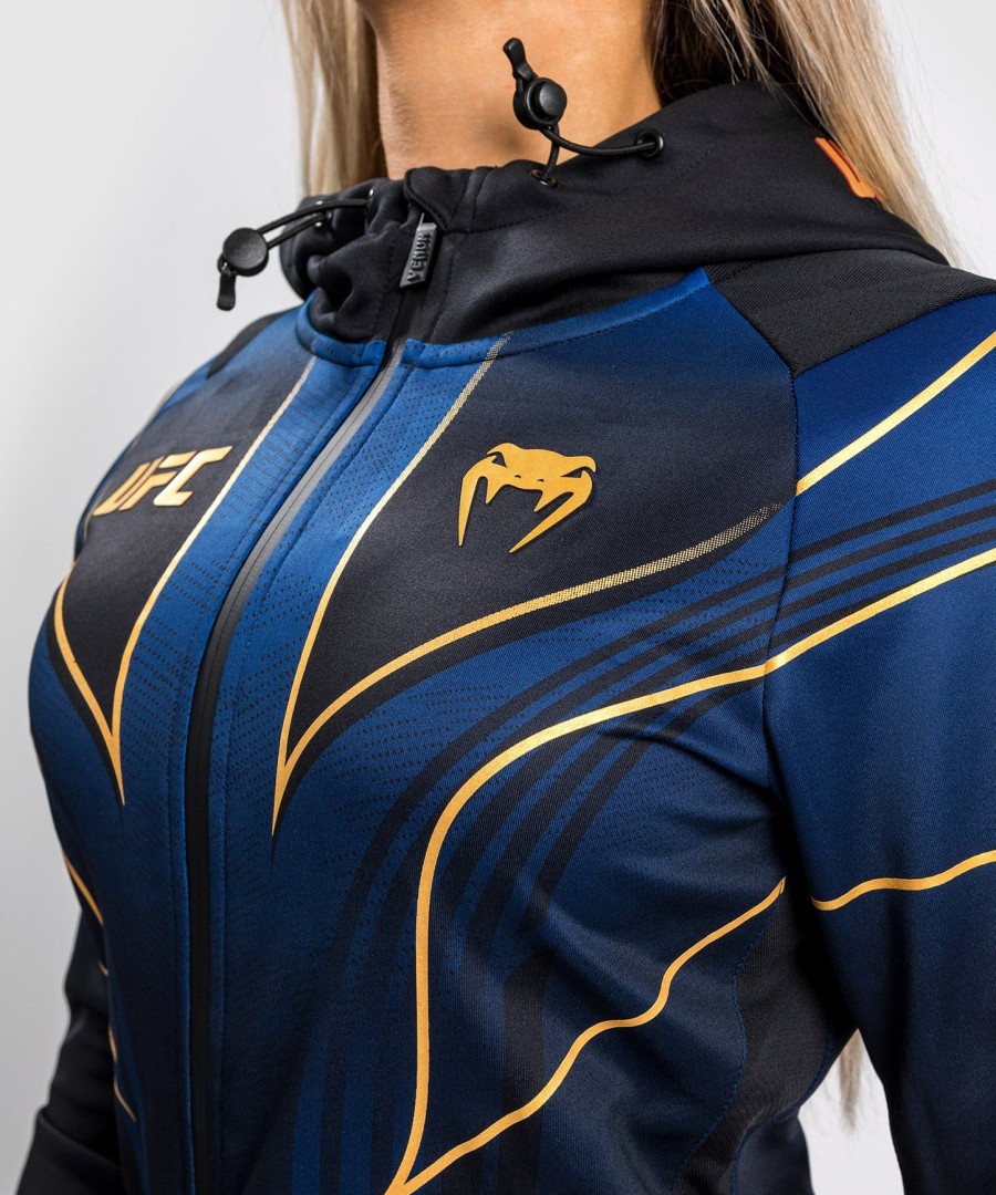 ufc オーセンティック ファイトナイト 2.0 キット by venum レディース ウォークアウト パーカー - ミッドナイトエディション - champion